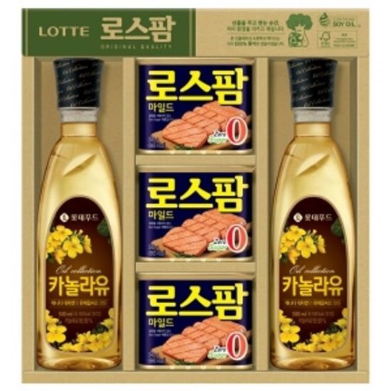 롯데푸드 로스팜 혼합L3호 식용유 햄 선물세트[WDC087