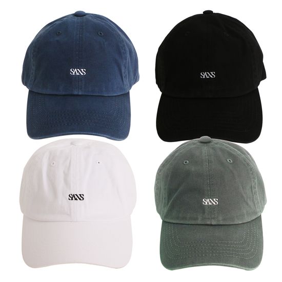 SANS 워싱 볼캡 깊은 캡 야구 모자 4SIZE 여성 남성