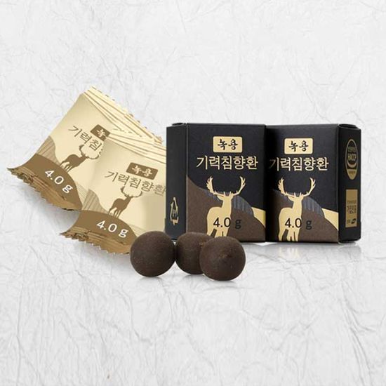 [한국삼] 녹용 기력침향환 60환 / 쇼핑백증정