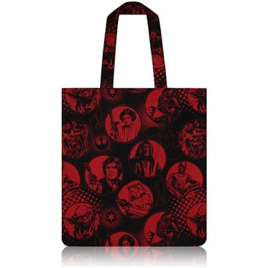 nother Red & Black Flat Tote / 나더 레드&블랙 플랫 토트백 (Star Wars™ Fabric)