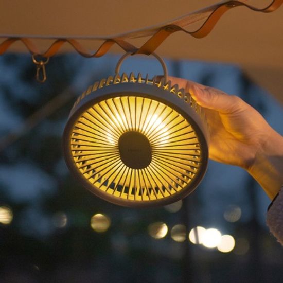 [무아스] 무선 서큘레이터 캠핑 무드등 선풍기 MF-CP5