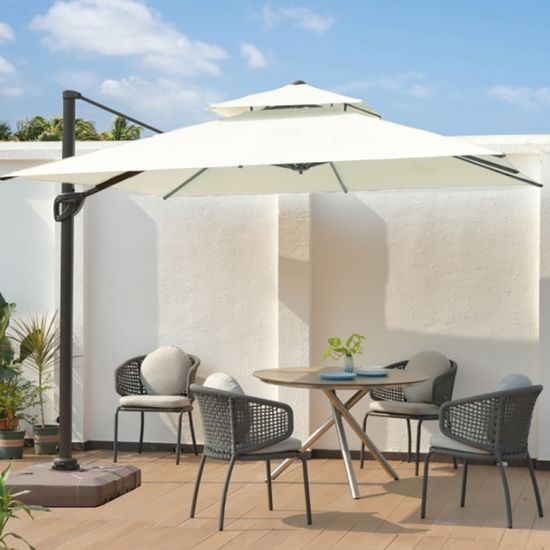 고급형 각도조절 2.5m 대형 파라솔(화이트) 루프탑