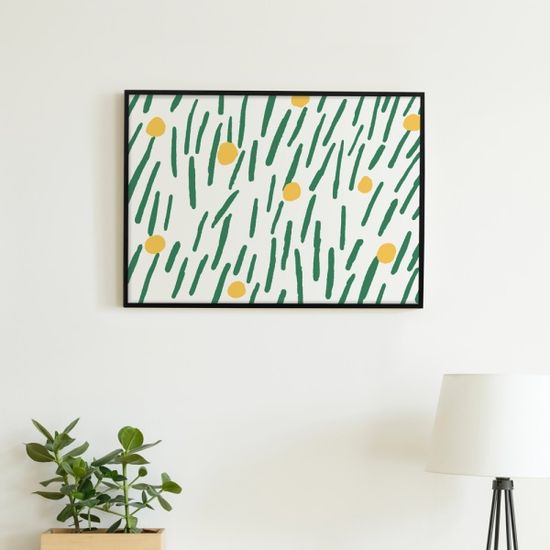 민들레풀밭 (Art Print)/ 일러스트 액자