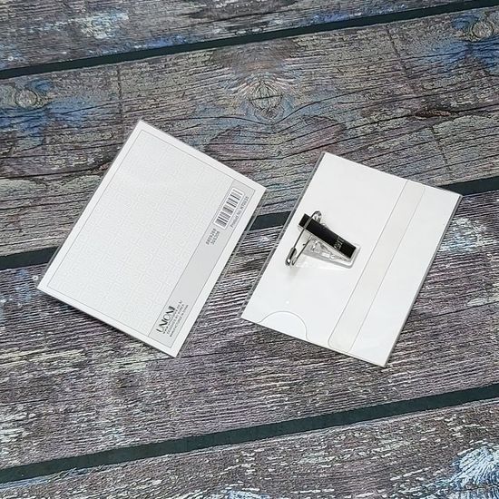 90x61mm(중) 행사용 PVC 집게명찰 NT0035 1갑(50개입)