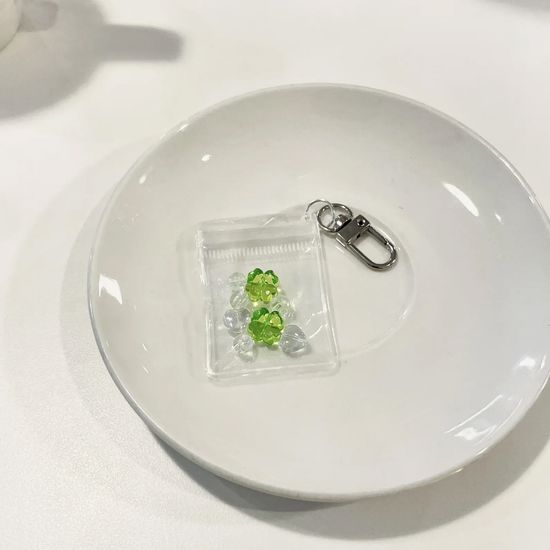 네잎클로버 비즈 지퍼백 키링 행운 만들기