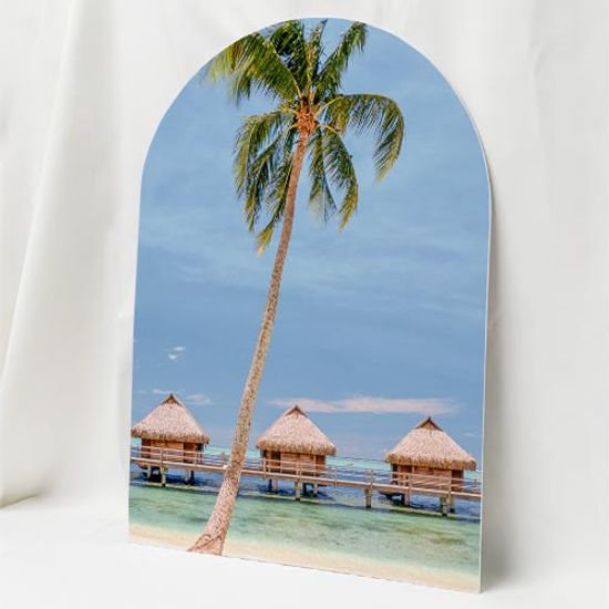 fh152-아치그림액자_그림같은몰디브풍경