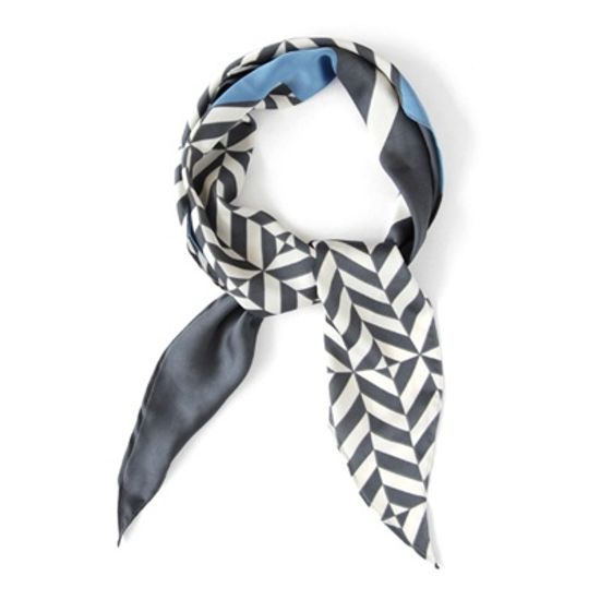 [베네]하프헤링본 마름모 스카프