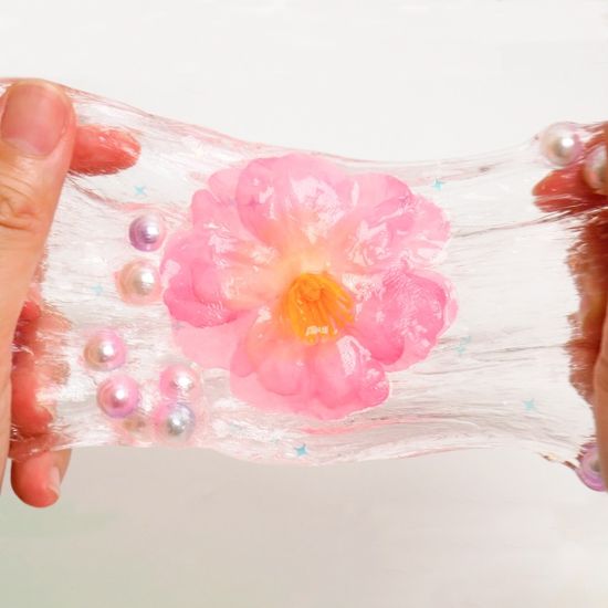벚꽃조화 100ml 슬라임 액체괴물 안전한 수제 슬라임