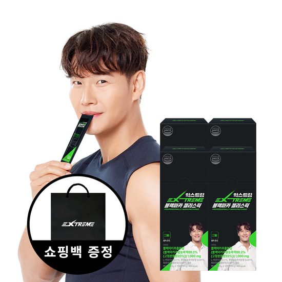 익스트림 블랙마카 젤리스틱 1,000mg 4박스+쇼핑백