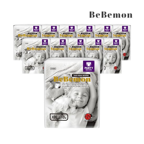 [베베몬]에코네이버팬티형기저귀점보18매입x12팩3Box