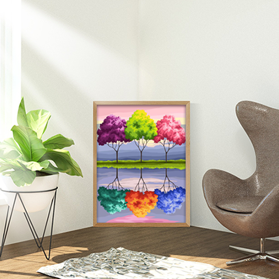 DIY 명화 그림그리기 세트 40x50 사계절나무