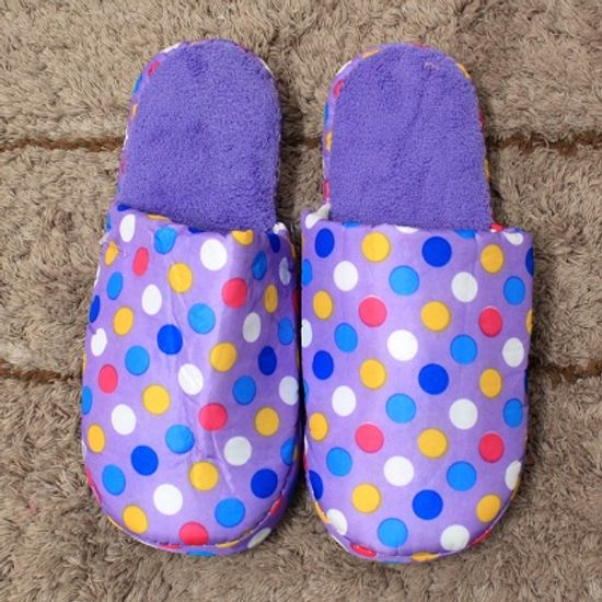 도트 방한 실내화(여성)/학교단체주문 문구점판매용