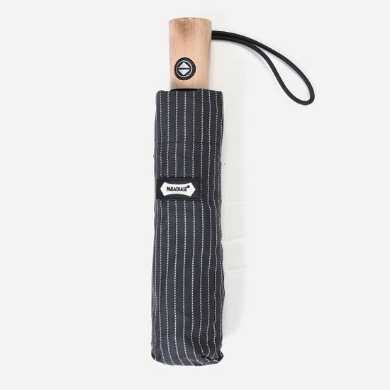 파라체이스 3101 A3 휴대용 우드그립 자동 3단 우산