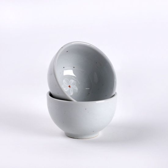 꽃 고백자 도자기 술잔, 국산도자기 210ml