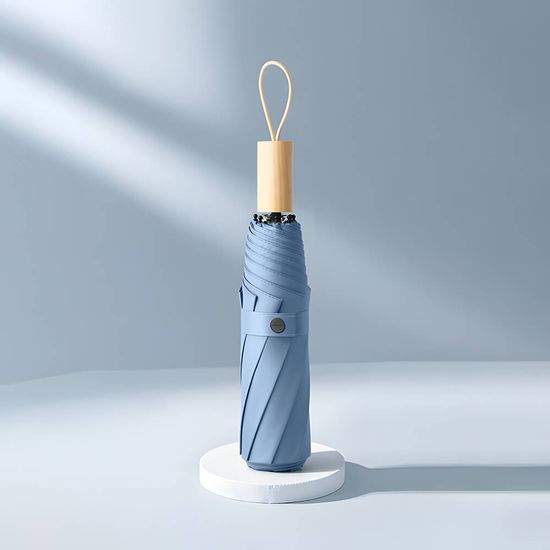 PASTELLA 우드 3단 수동 암막 양우산 PS13(UPF50+)