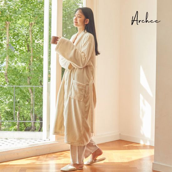 아르셰 올데이로브 극세사 목욕 잠옷 수면 샤워 가운