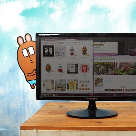 [포켓노트증정] 마조앤새디 모니터 메모보드(빼꼼)세트  (웹툰)