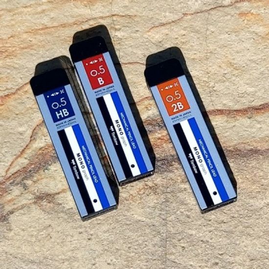 톰보 0.5mm 샤프심-모노그래프 MG 스탠다드 1갑(5통)