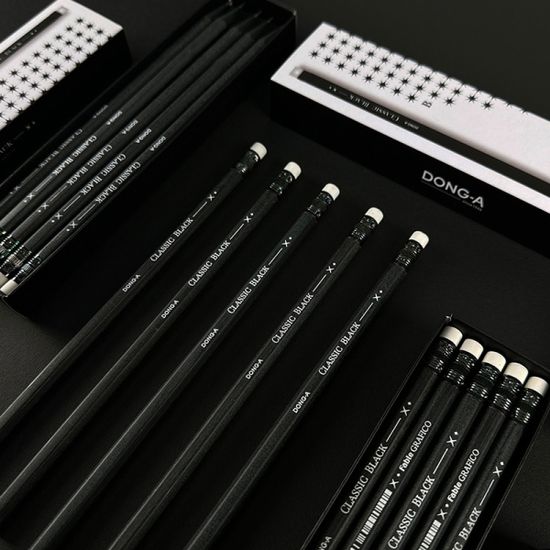 [Classic Black Wood] 흑목 필사연필 5자루 SET (B)