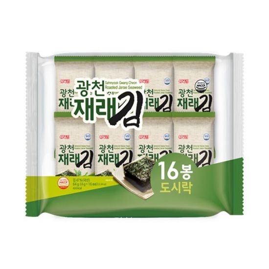 광천 재래 도시락김 4g 16단 X 8개입