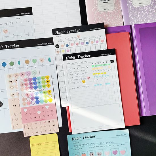 Iciel Habit tracker (A5) 100day 해빗트래커 