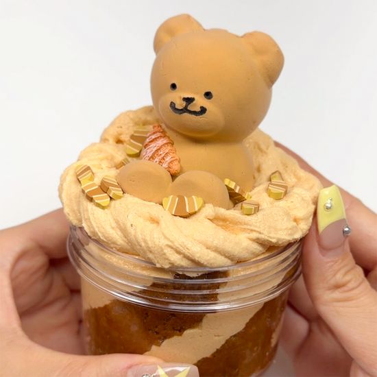 [안심성분] 테디크로아상 폭닥 버터젤라또 점토슬라임