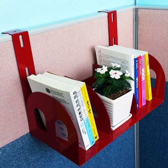 45mm 파티션용 오피스퍼니처正品  레이저가공 파티션책꽂이(3칸 일반하중용)