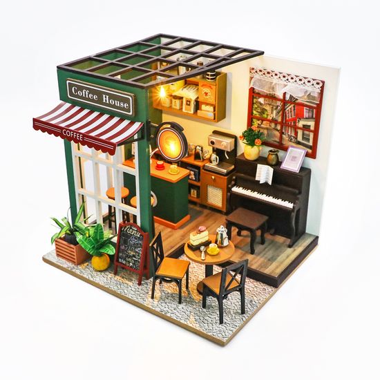 DIY 미니어처 피아노 카페