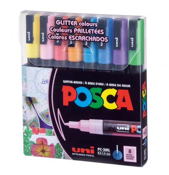 유니 포스카 마카 세트- PC-3ML  8색