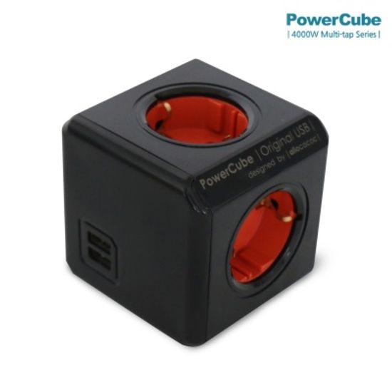 컬러파워큐브 멀티탭2.0 오리지널USB 4구(C1250)