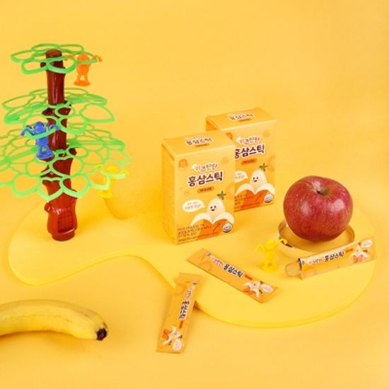 키즈탄탄 홍삼젤리스틱 바나나맛 10g x 28포 선물세트