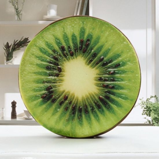상큼 프루츠 키위 방석 푹신한 사무실 쿠션 과일방석