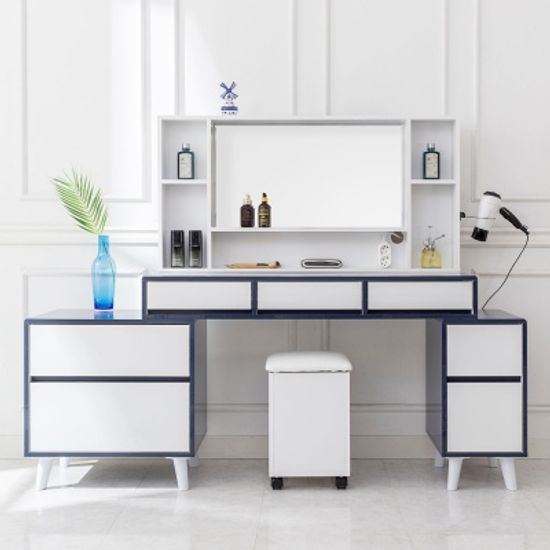 쏘굿 확장형 수납 화장대 세트 (착불)