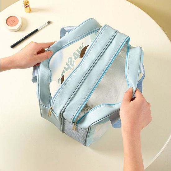 메쉬 샤워 PVC 방수 파우치 방수백(WF618A8)