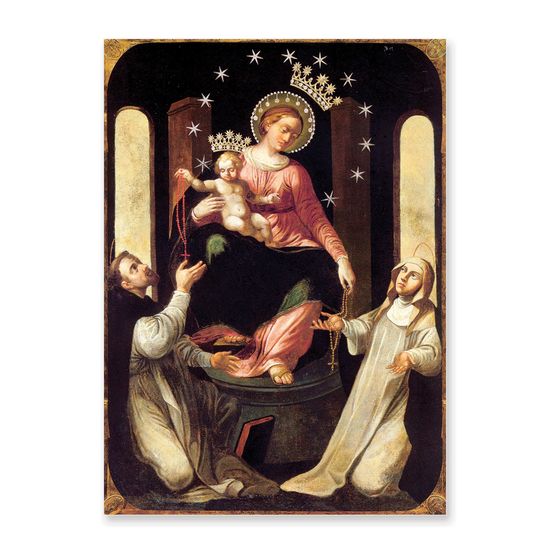 폼페이의 로사리오의 성모, 캔버스액자