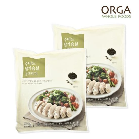 [올가] ORGA 수비드 닭가슴살 블랙페퍼(115gx5개)x2개