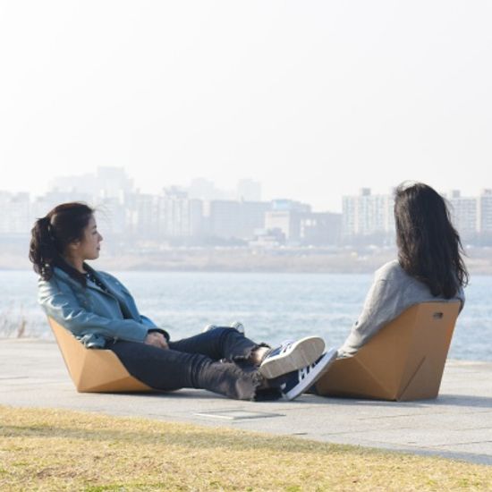 [무료배송]피크닉 종이등받이 페스티벌 캠핑 야외의자