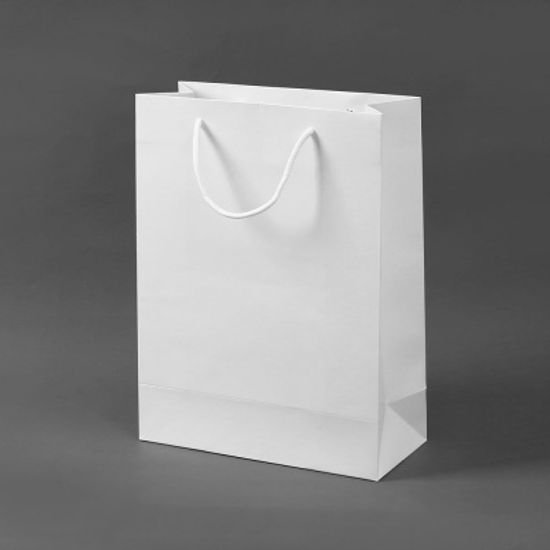 무지 세로형 쇼핑백 10p(19x26cm) (화이트) 종이백