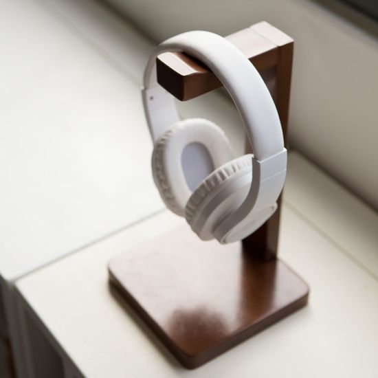 모스 원목 헤드폰 거치대 사각