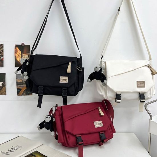 남녀공용 고릴라 키링 캐주얼 메신저백 크로스 가방[W