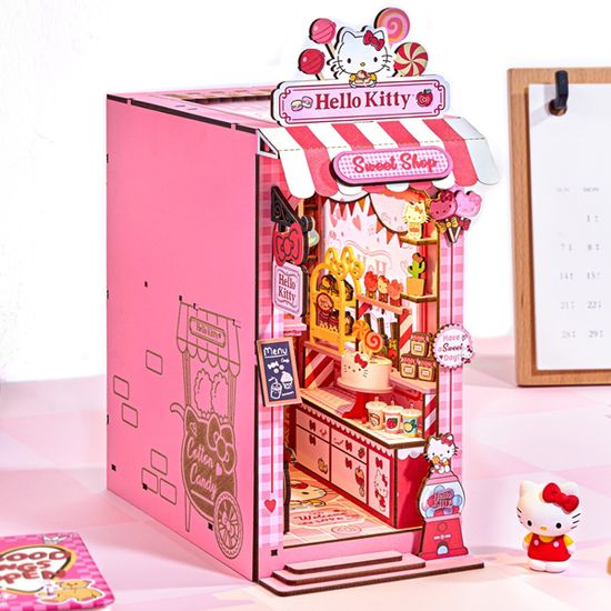 핸즈크라프트 헬로키티DIY미니어처 키티의 디저트카페
