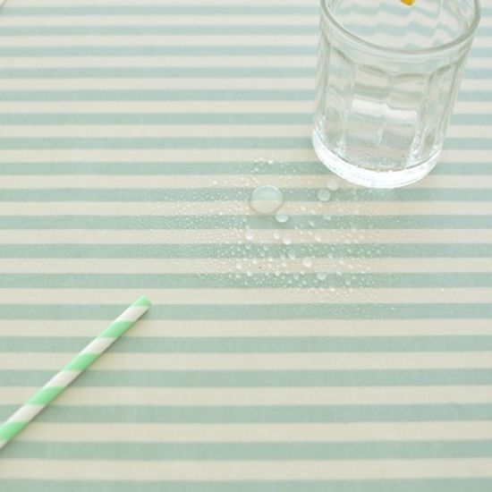 민트 스트라이프 방수식탁보(2인~10인용)