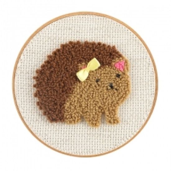 101도 펀치니들 DIY 뽀글이 고슴도치