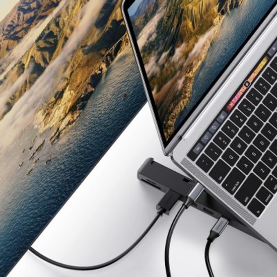 유그린 C타입 HDMI USB3.0 허브 노트북 거치대 X-Kit