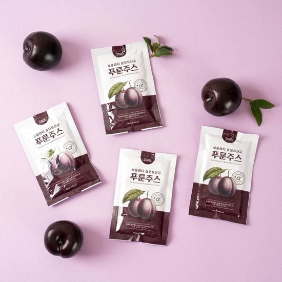 자연정 보울라디 효모 유산균 푸룬 주스 80ml X 30포