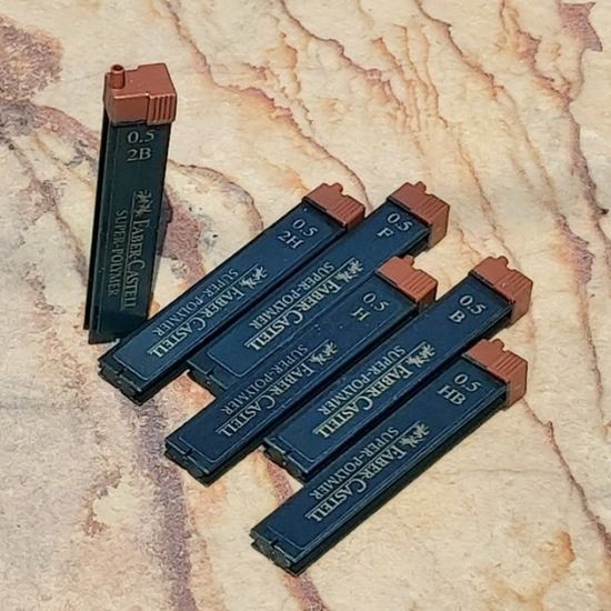 파버카스텔 슈퍼 하이폴리머 0.5mm 샤프심 1갑(12통)