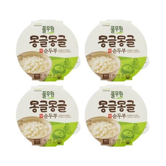 풀무원 몽글몽글 옛 순두부 450g(2인분) x 4개