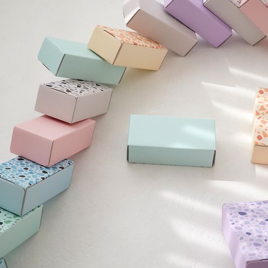 감각적이고 트렌디한 감성 종이벽돌블럭 테라조 42pcs