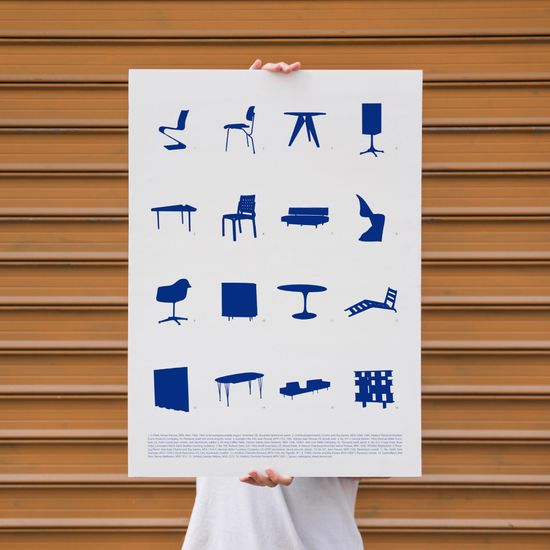 미드센츄리 빈티지 가구 컬렉션 A2사이즈포스터 #2413