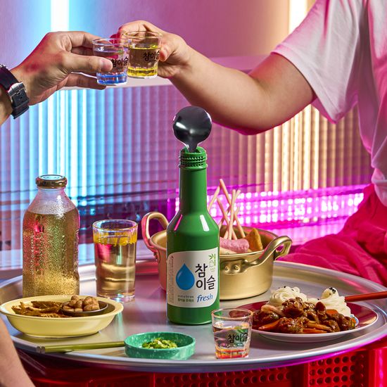 참이슬 소주병 숟가락 블루투스 노래방 마이크 